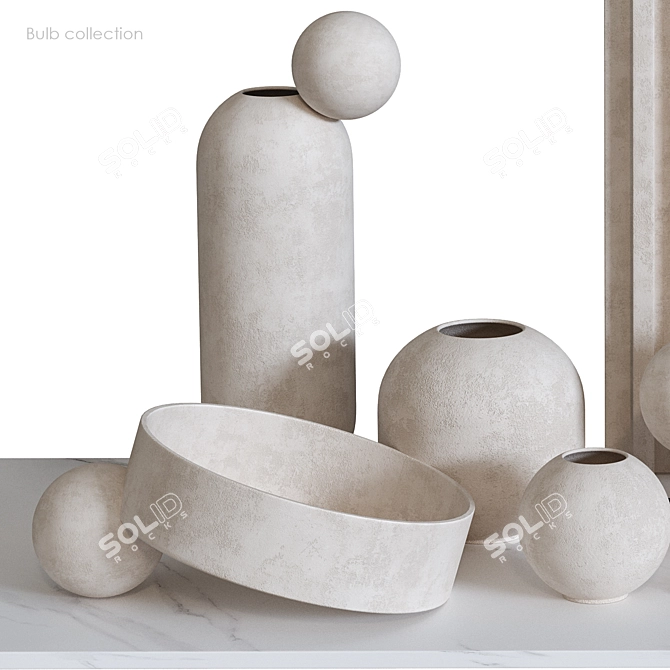 Bulb Collection Decor Set 3D model image 6