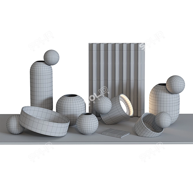 Bulb Collection Decor Set 3D model image 9