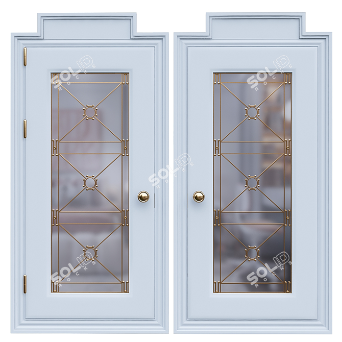Versatile Dublex Door: Sleek Design 3D model image 2