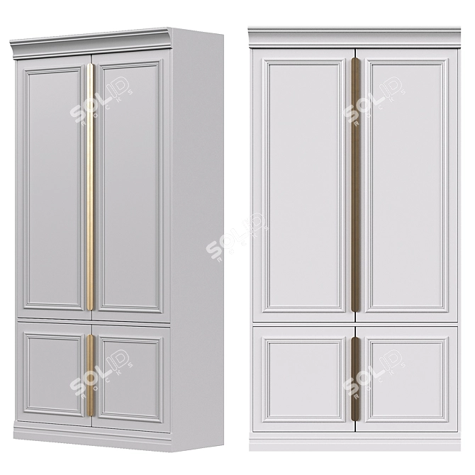 Classic Wardrobe BePureHome 3D model image 1