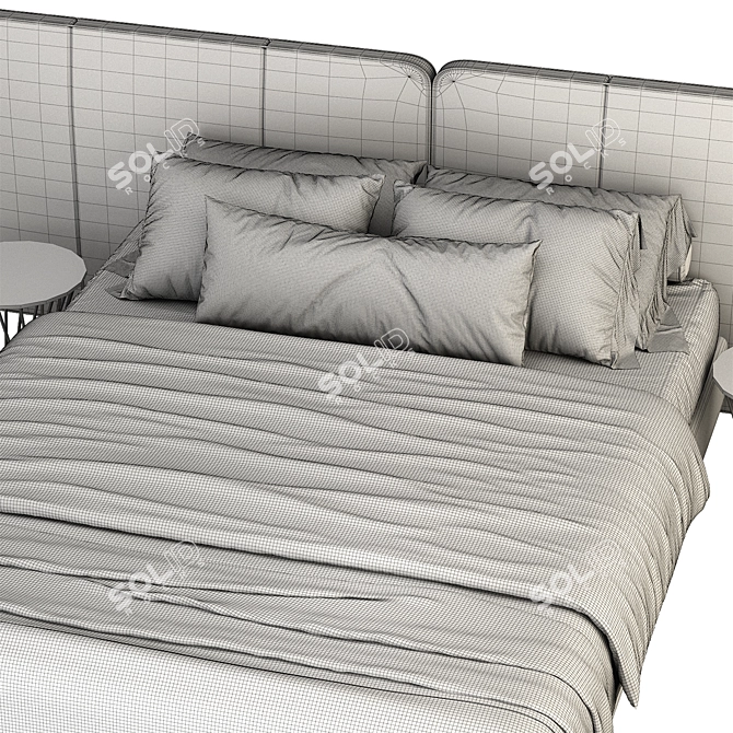 Contemporary RH Modena Bed		    		 

Would you like a translation of the Russian description as well? 3D model image 5