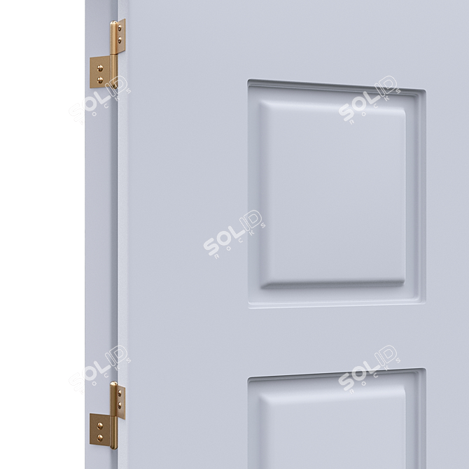 Modern Iron Door for Interior/Exterior 3D model image 3