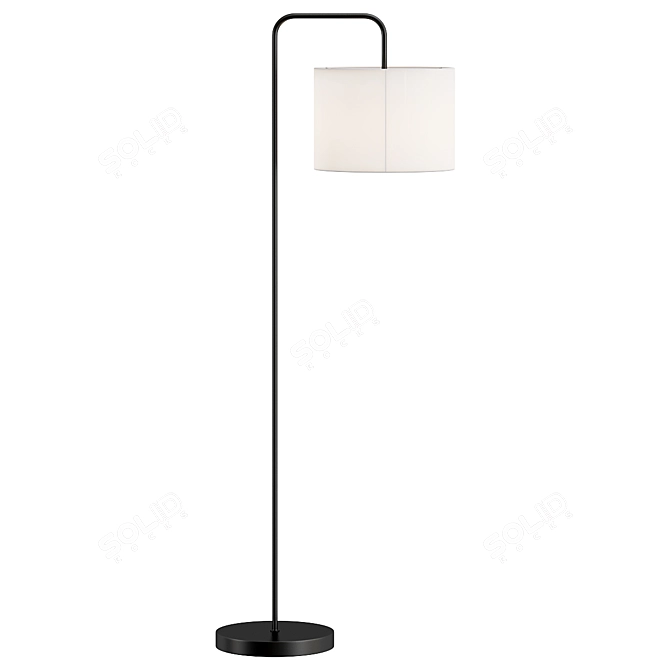 Classic Elegance Floor Lamp 3D model image 1