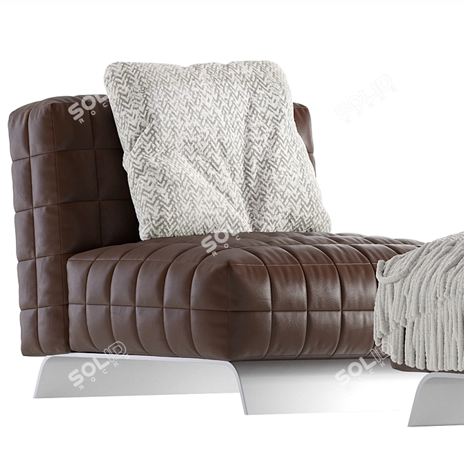 Elegant Minotti TWIGGY Armchair Design 3D model image 4