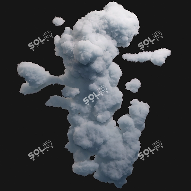 Expandable Cloud 1 Texture Kit 3D model image 5