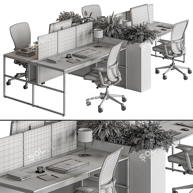 Workspace Essentials Collection 371 3D model image 4