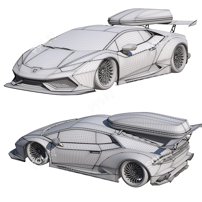  LB Works Huracan 3D Model 3D model image 4