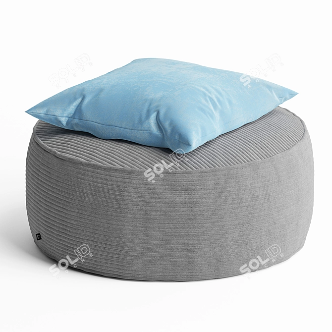 Modern Round Coffee Table Unwrap UVW 3D model image 1