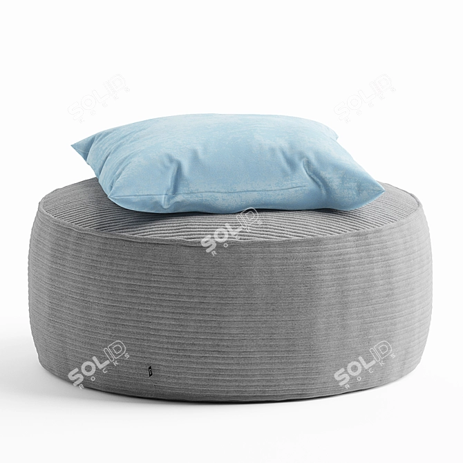 Modern Round Coffee Table Unwrap UVW 3D model image 2