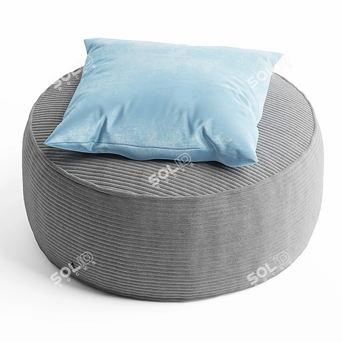 Modern Round Coffee Table Unwrap UVW 3D model image 3