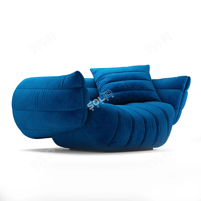 Luxurious Tactile Armchair Glamour 3D model image 3