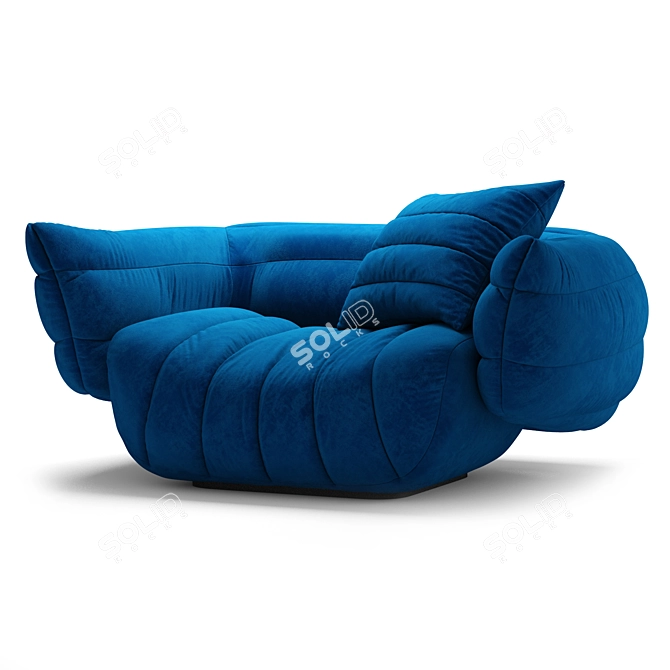 Luxurious Tactile Armchair Glamour 3D model image 6