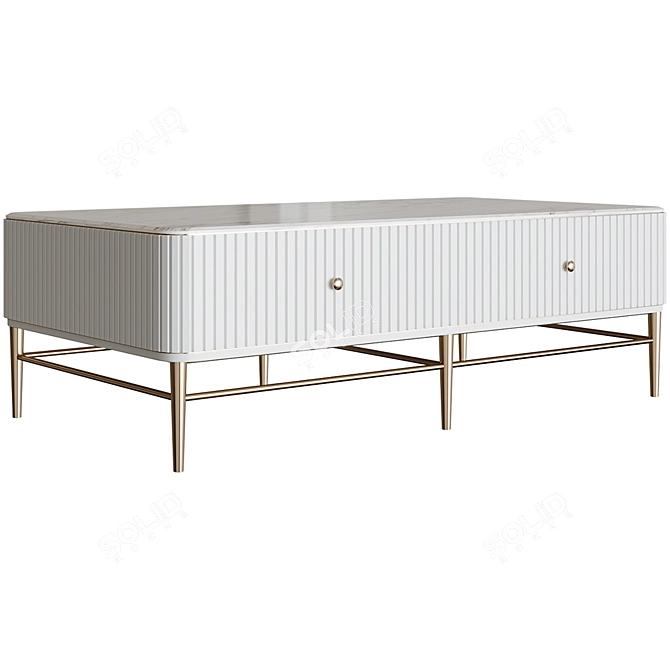 HomeFanci Modern Style Coffee Table 3D model image 1