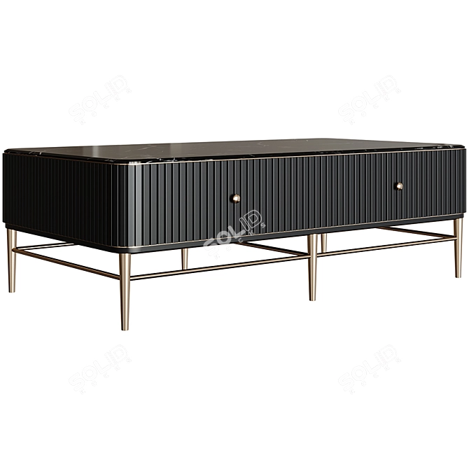 HomeFanci Modern Style Coffee Table 3D model image 2