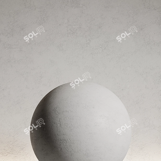 Seamless Decorative Plaster Material 3D model image 2