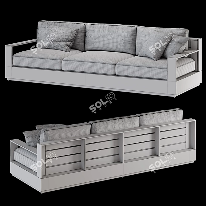  Stylish Arhaus Outdoor Sofa 3D model image 4