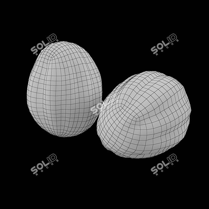 Organic Fresh Sweet Melon 3D model image 4