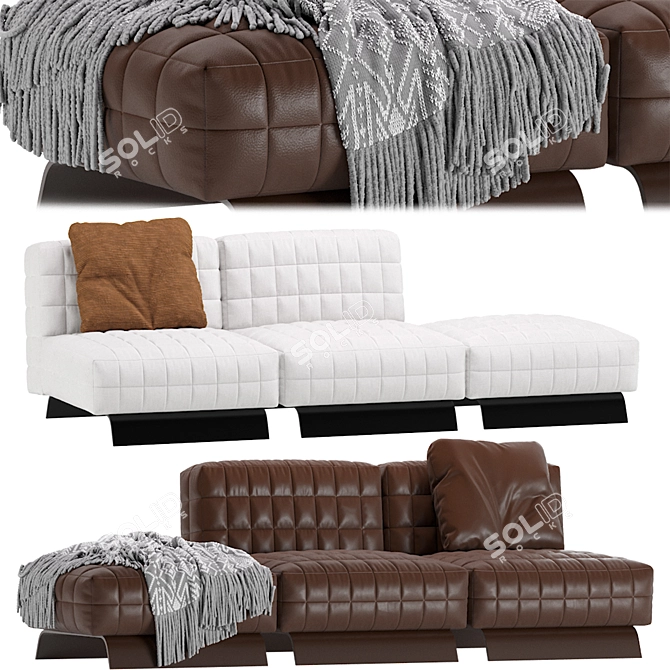 Minotti Twiggy Modular Sofa 01 3D model image 1