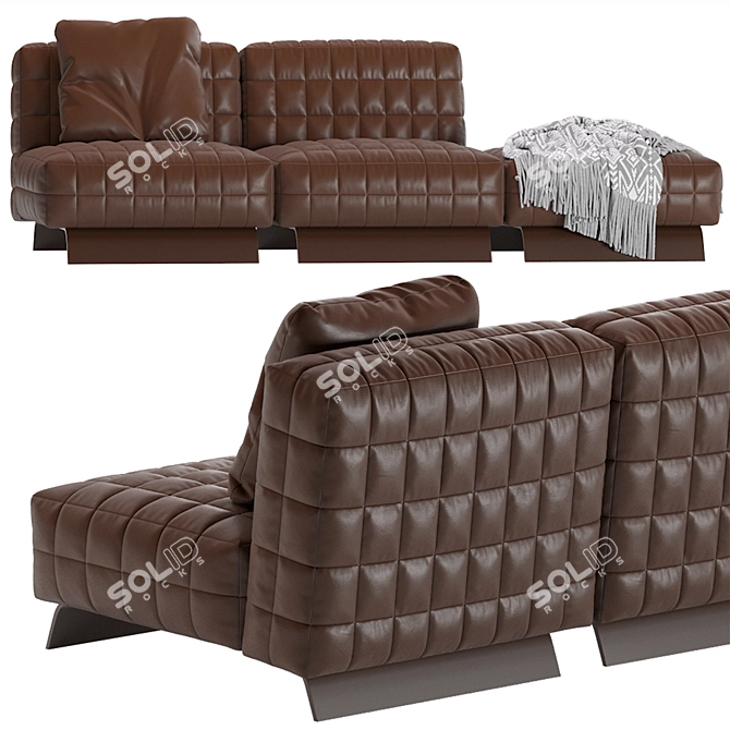 Minotti Twiggy Modular Sofa 01 3D model image 5