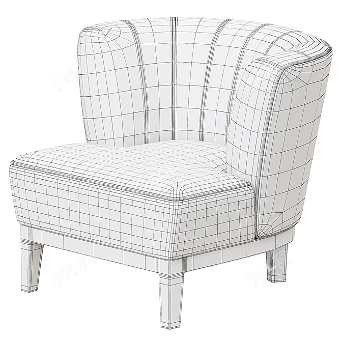Grilli Armchair Kipling Edition 3D model image 3