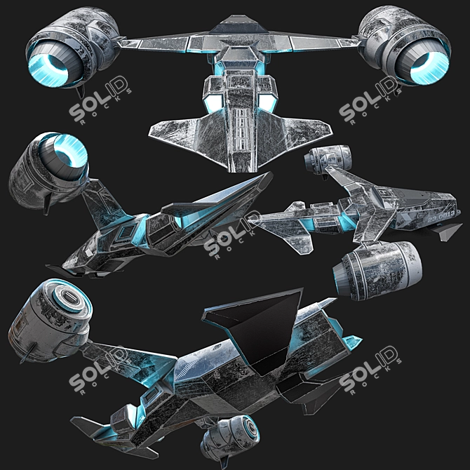 Title: Spacefighter N2 Model 3D model image 7