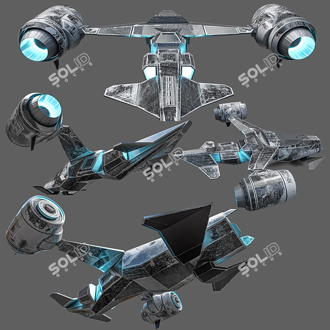 Title: Spacefighter N2 Model 3D model image 1