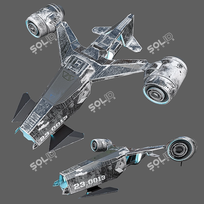 Title: Spacefighter N2 Model 3D model image 4