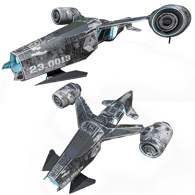 Title: Spacefighter N2 Model 3D model image 5