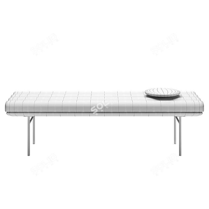 Saba Italia Pan Flute Bench 3D model image 3