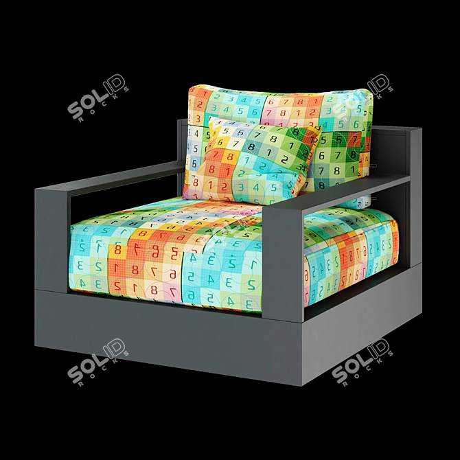 Swivel Lounge Chair Outdoor Ambiance 3D model image 11