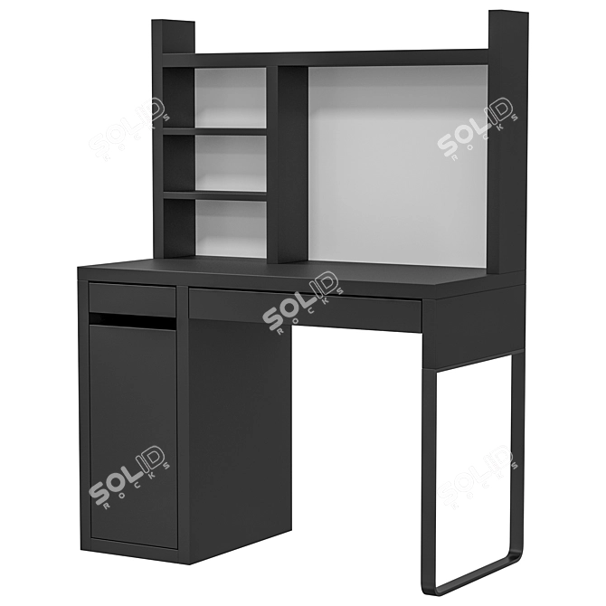 Modern Scandinavian IKEA MICKE Desk 3D model image 2