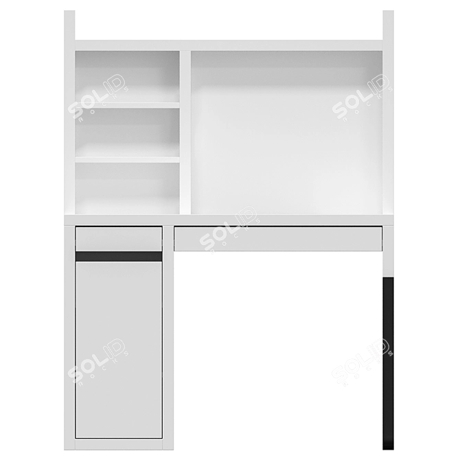 Modern Scandinavian IKEA MICKE Desk 3D model image 3