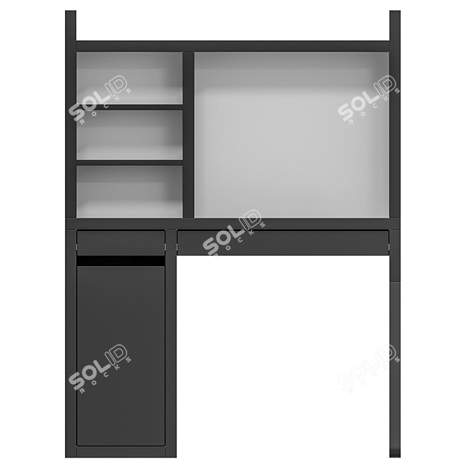 Modern Scandinavian IKEA MICKE Desk 3D model image 4