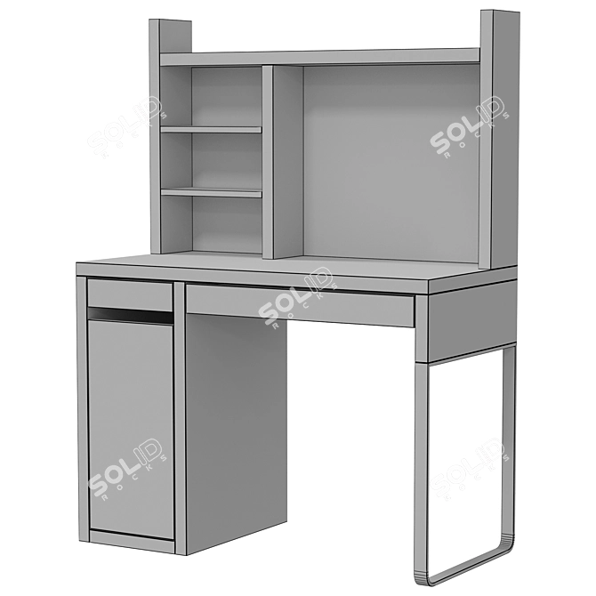 Modern Scandinavian IKEA MICKE Desk 3D model image 5