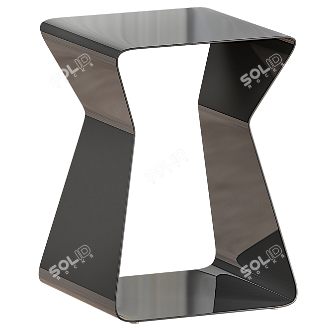 Modern Anthracite Rectangular Coffee Table 3D model image 1