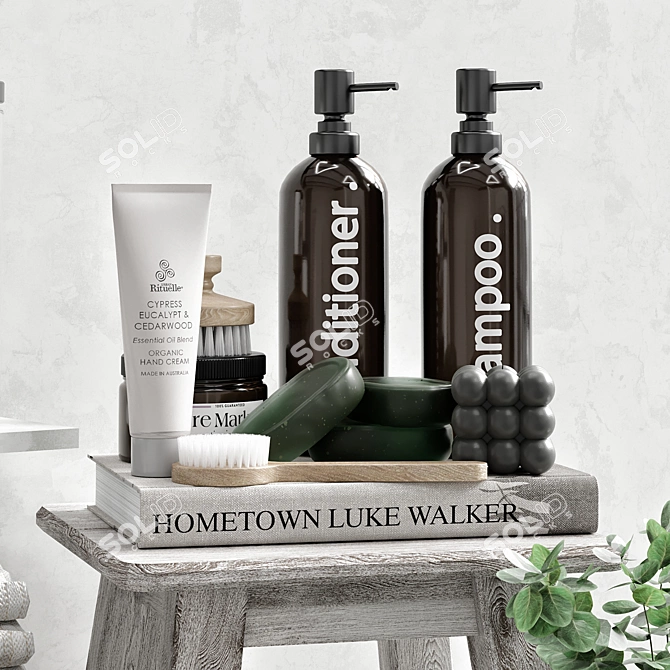 Bathroom Accessories 3D Models Set 3D model image 6