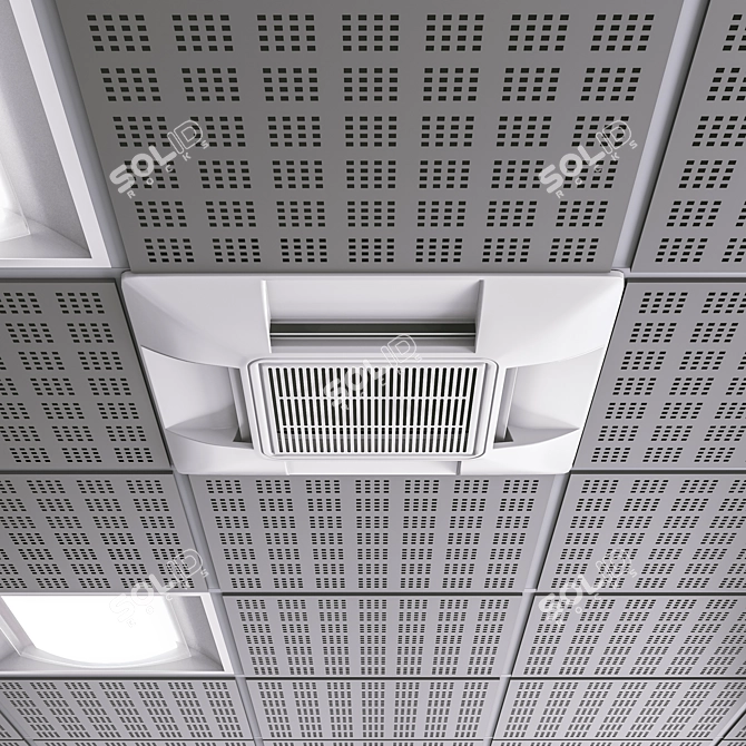 Armstrong Ceiling System Set 3D model image 2