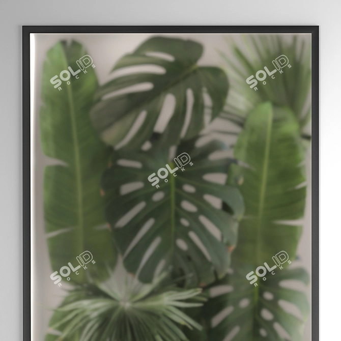 Tropical Botanical Wall Decor 3D model image 5