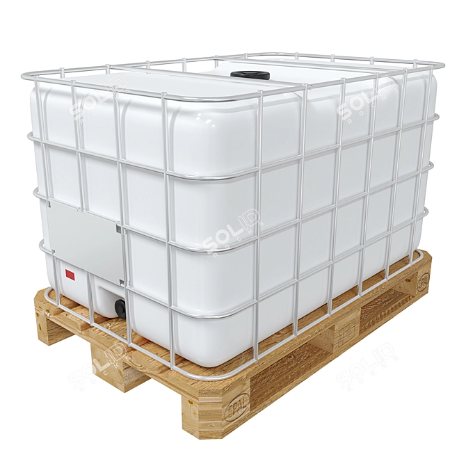 Cargo Pallet Set with Trolley 3D model image 2