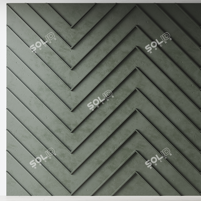 Decorative 3D Relief Wall Panel 3D model image 1