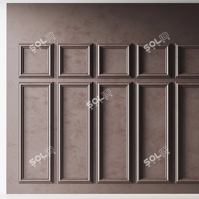 Decorative 3D Wall Panel 3D model image 1