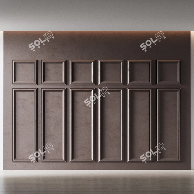 Decorative 3D Wall Panel 3D model image 2