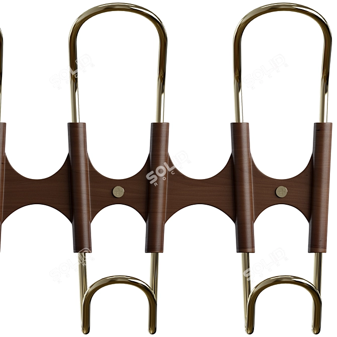 Nature-Inspired Wall Hook 3D model image 5