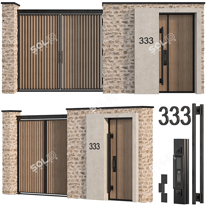  Island Collection Door 06 3D model image 1