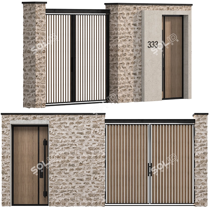  Island Collection Door 06 3D model image 2