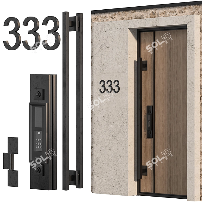  Island Collection Door 06 3D model image 3