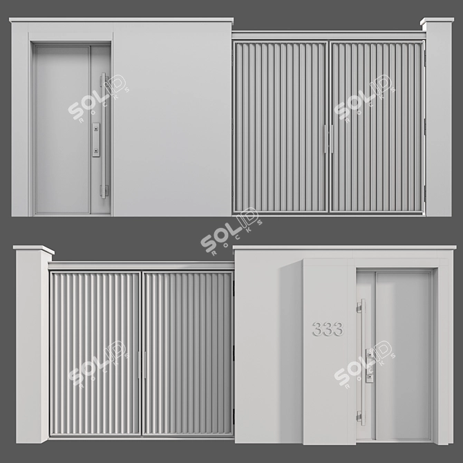  Island Collection Door 06 3D model image 4