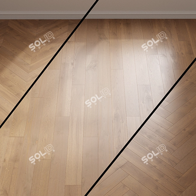 Kyoto Oak Parquet Flooring 3D model image 1