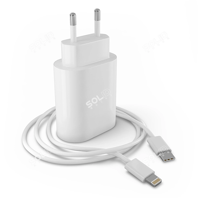  Apple iPhone Charger, Fast Charging 3D model image 1