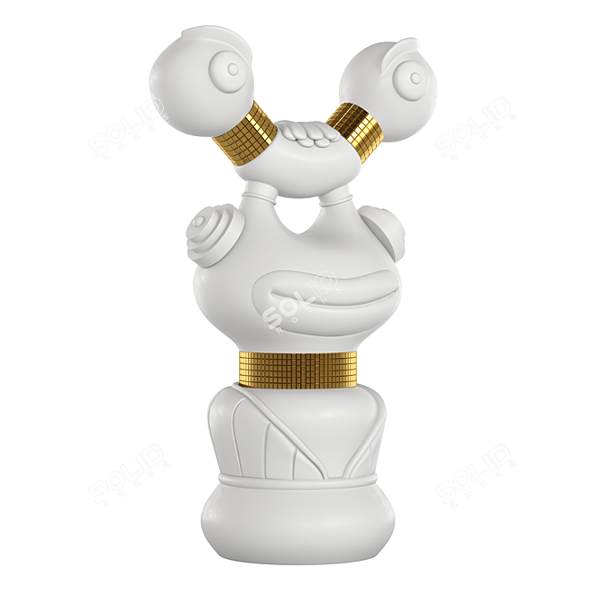 Mutaforma Midas Sculptural Zoomorphic Vase 3D model image 1